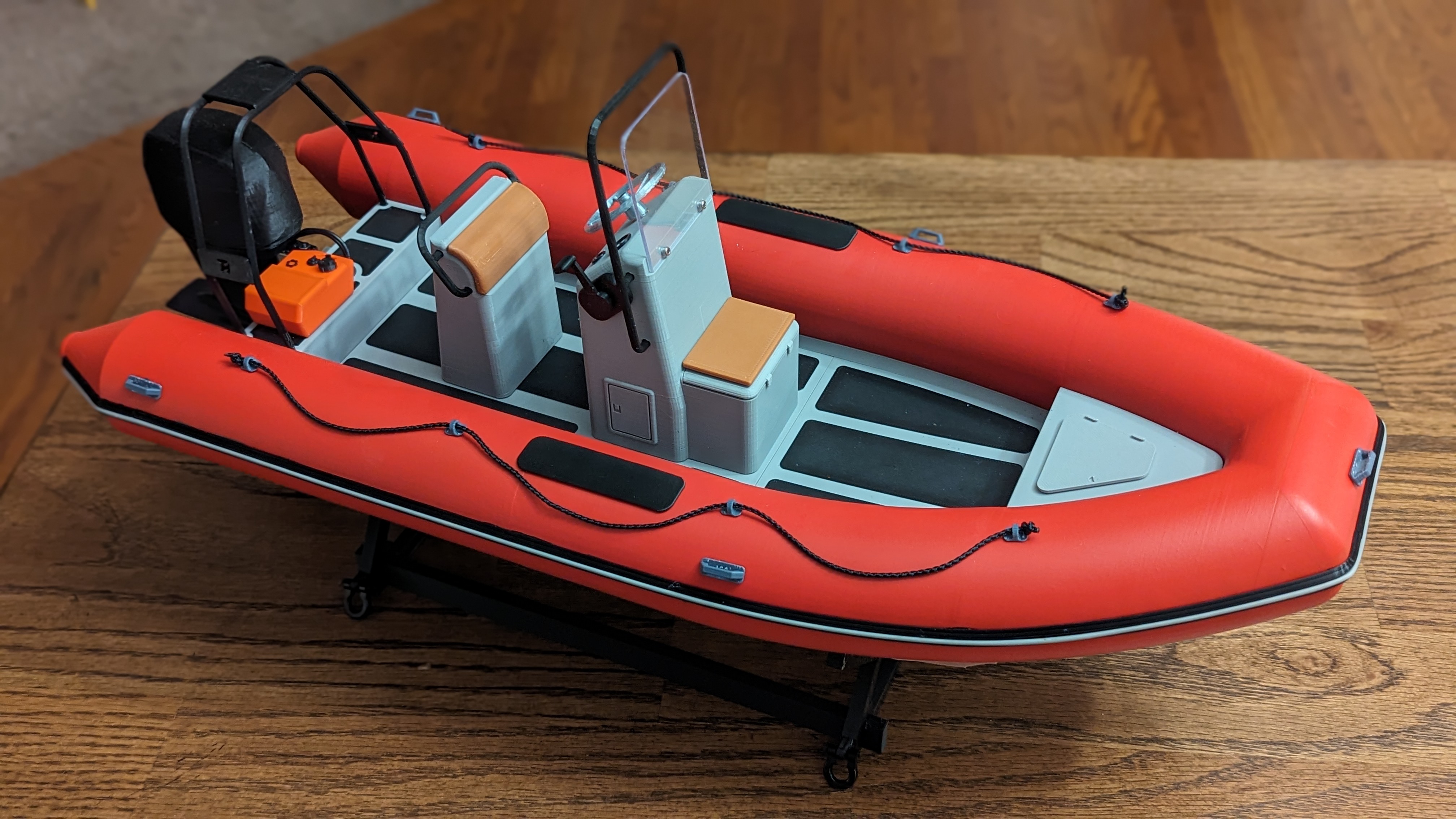 RC Center Console Inflatable Boat by Tinker Man Printables Store