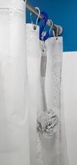 Shower curtain rod hook