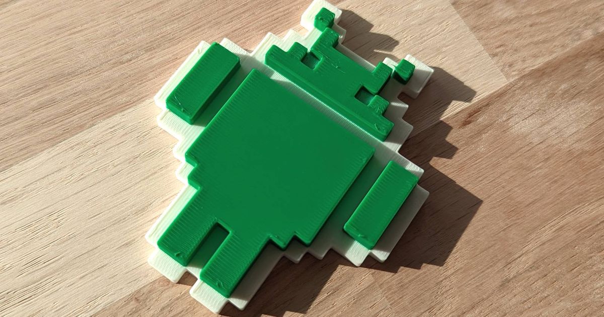 Pixel Android Logo by Floern | Download free STL model | Printables.com