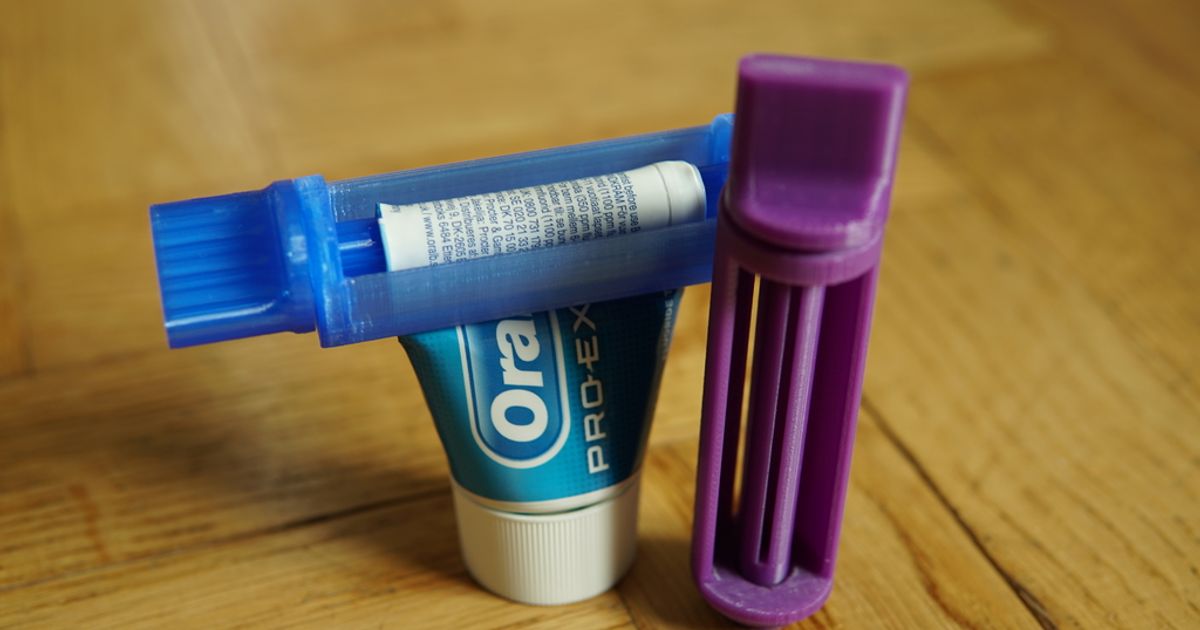 Shortened Toothpaste Tube Squeezer by hallonhatt Download free STL