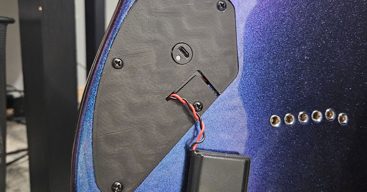 Ibanez Gio Control Cavity Cover Plate by Derekz0r Download free STL