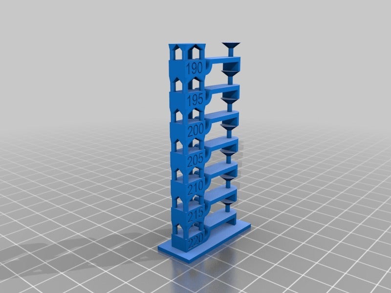 Temperature tower calibration test 220-190