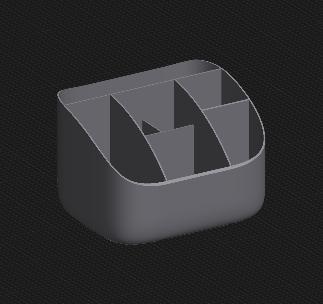 [Cosmetics/Makeup Organizer] smaller very poor edit to fit my smaller 3d printer