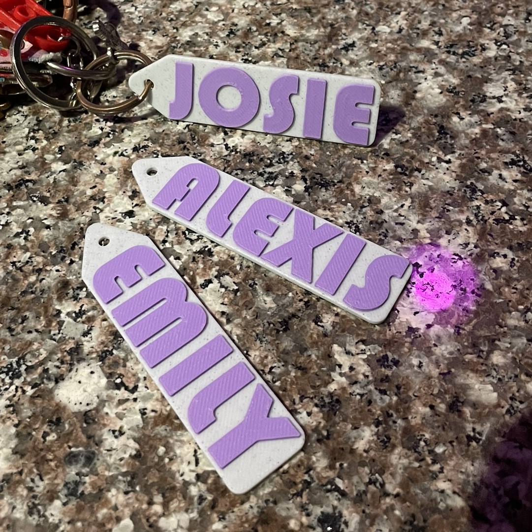 Customizable Keychain with Name
