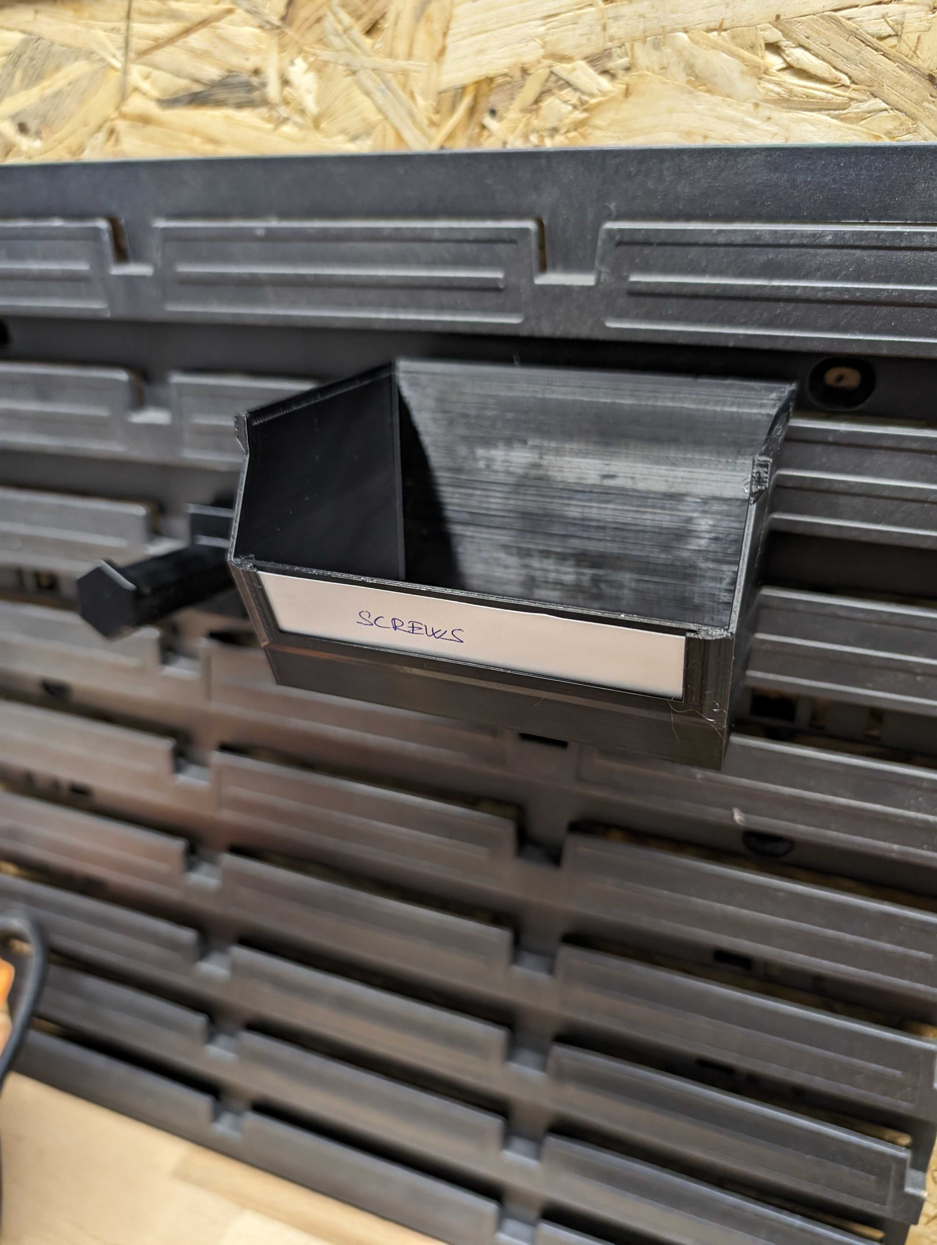 Stackable boxes with upgrade for hanging wall