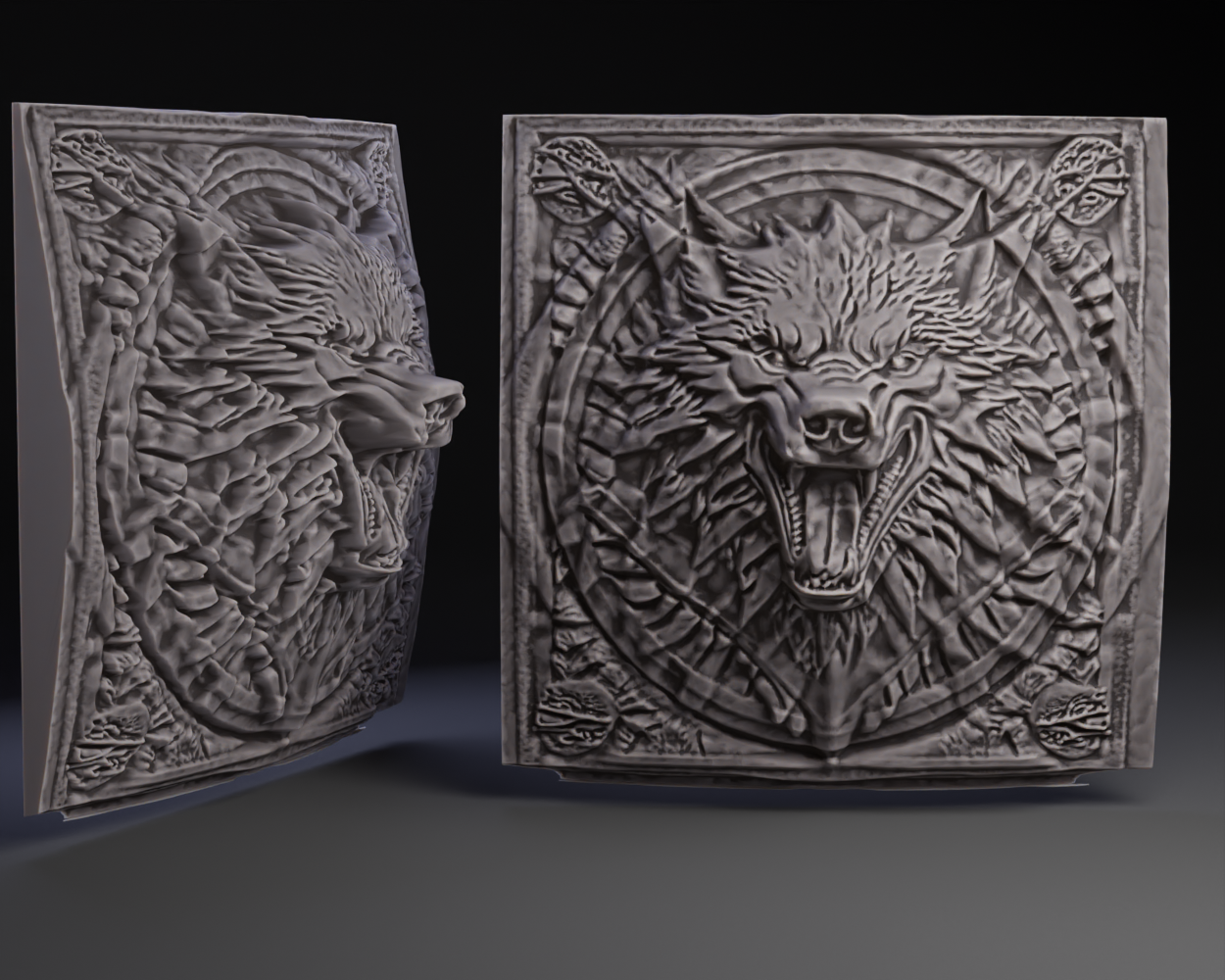 Game of Thrones DireWolf Plaque