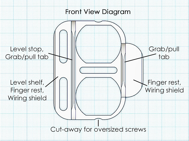 Electrical Outlet Alignment Tool / Jig by SteveJohnsen Download free