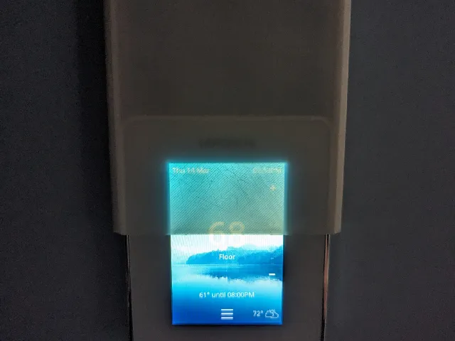 Screen dimming cover for LED screen Laticrete heated floor thermostat