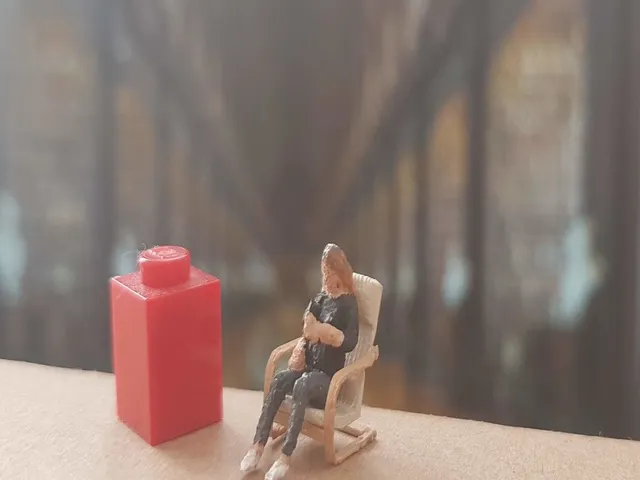 IKEA Poäng 1/87 scale (H0)