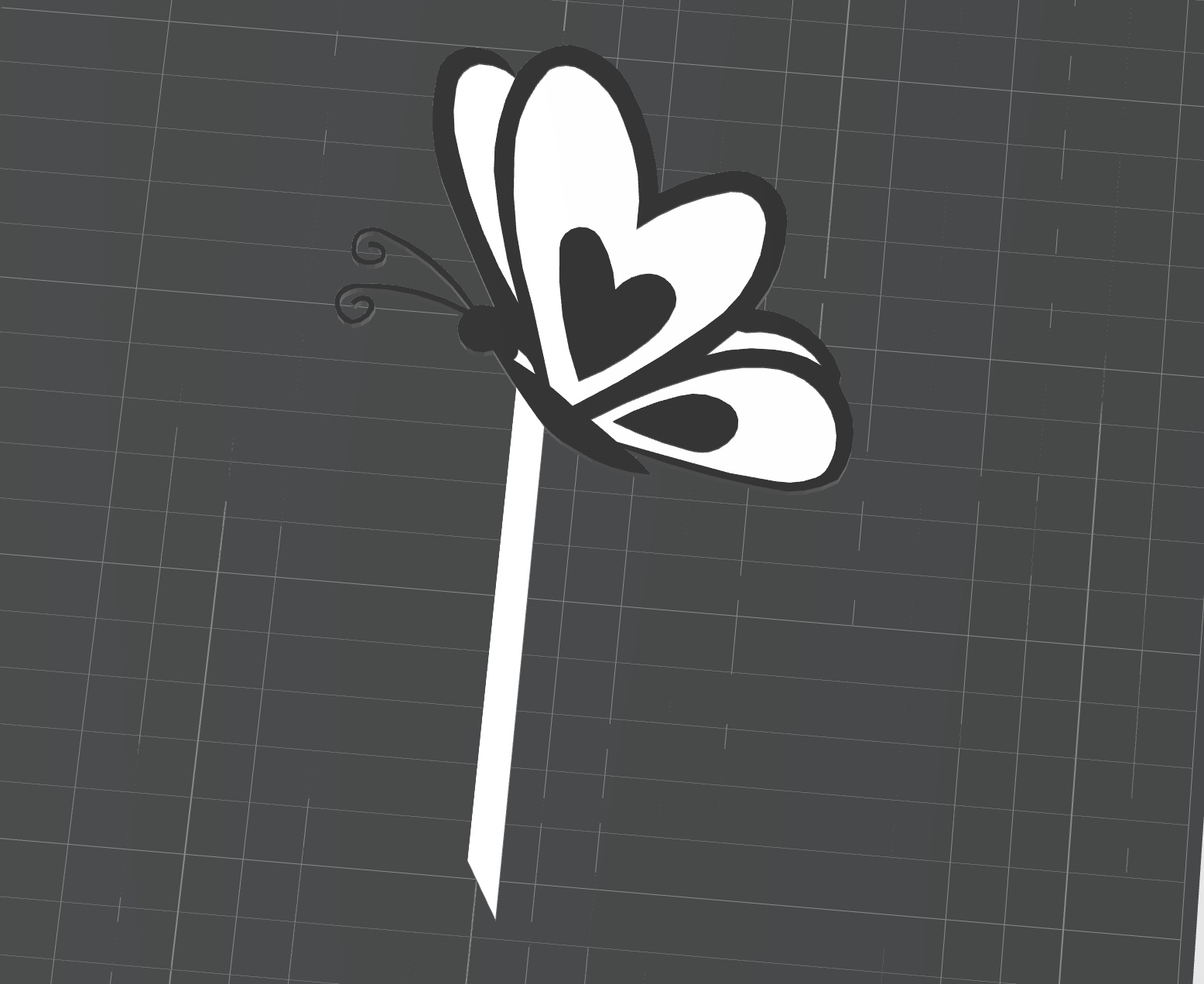 Butterfly flowerpot decoration