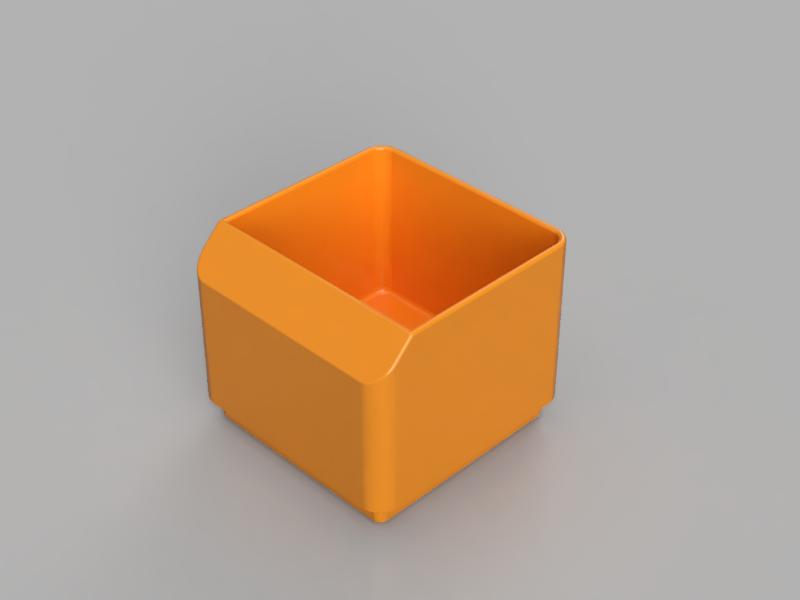 Miniatura 2 do modelo 3D Gridfinity bin with a slanted label