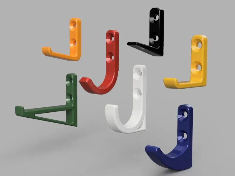 Set wandhaken in allerlei vormen