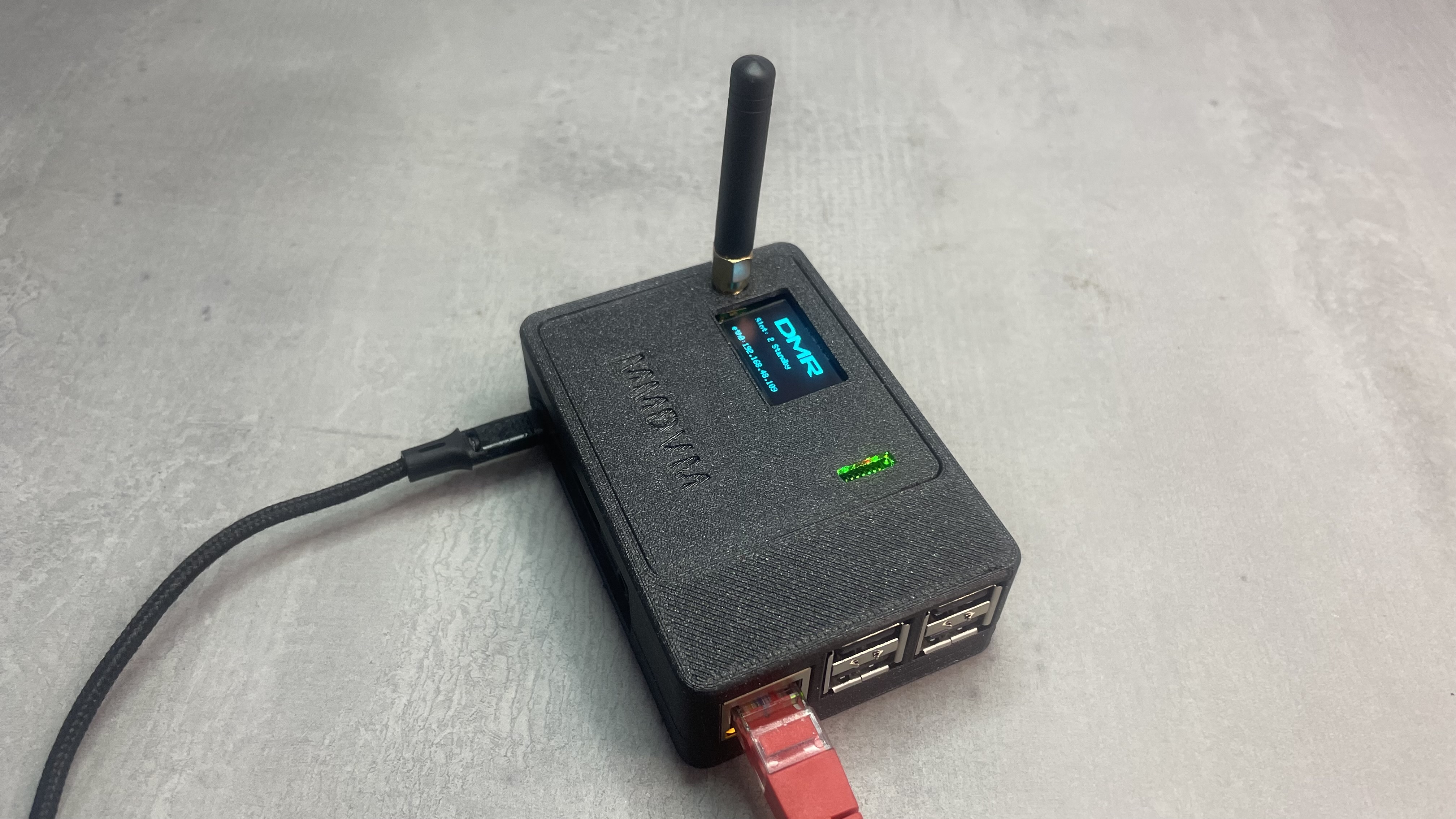 MMDVM Single Hat for RPi2/3 case 3D model thumbnail