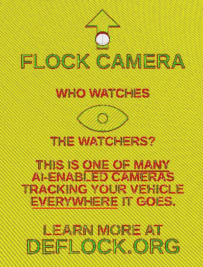 Flock Camera Warning Sign — miniatura 3
