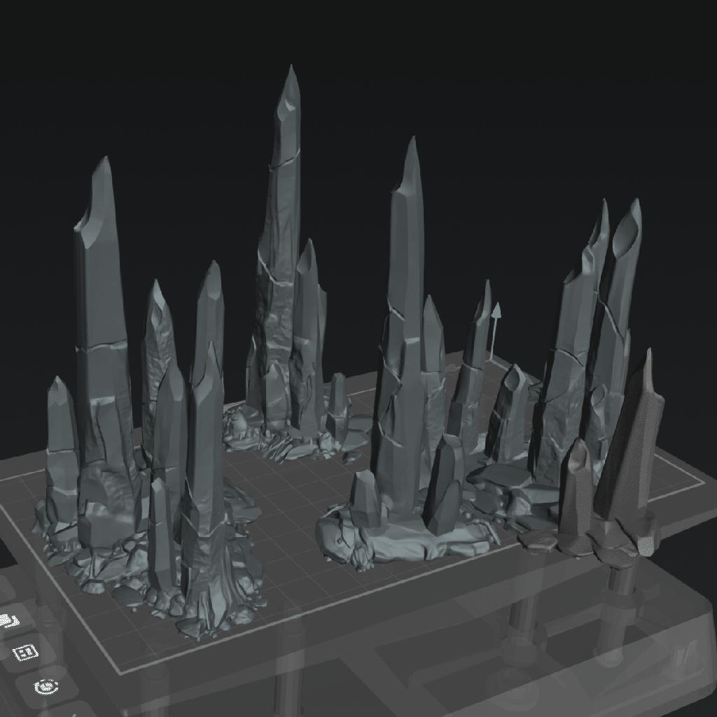 Obsidian Shards Terrain aka "The Lands Teeth" - The Eightpints The Chamuscado Glass Wastes