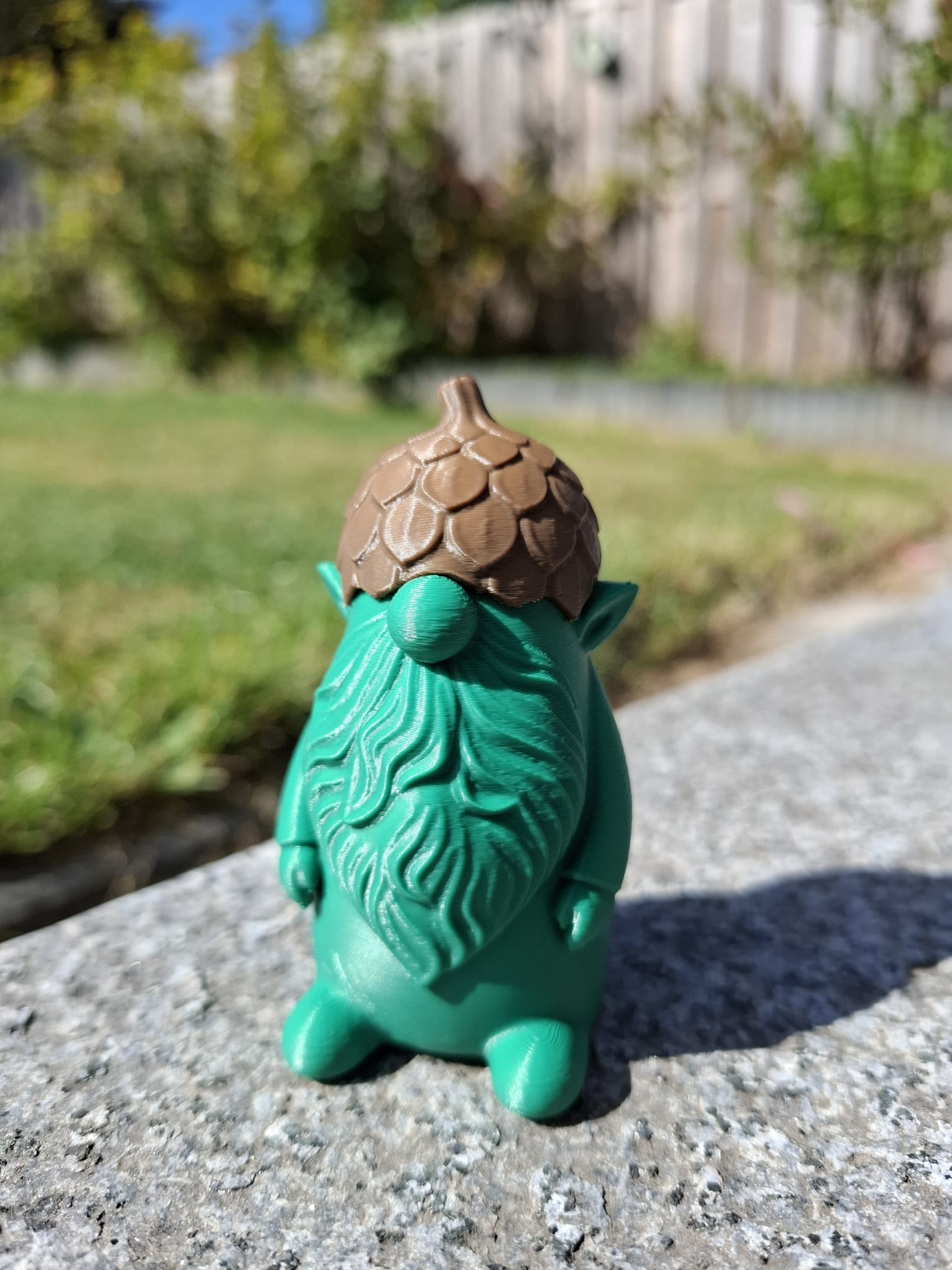 Gnome of the Oak – Acorn Cap Figurine