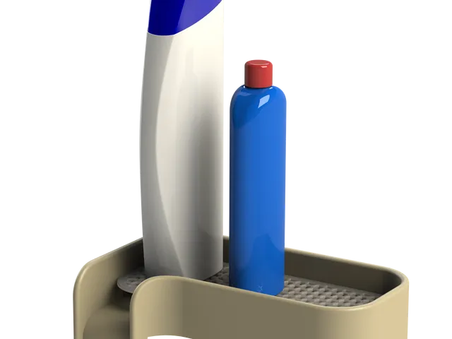 Shower bottles tray