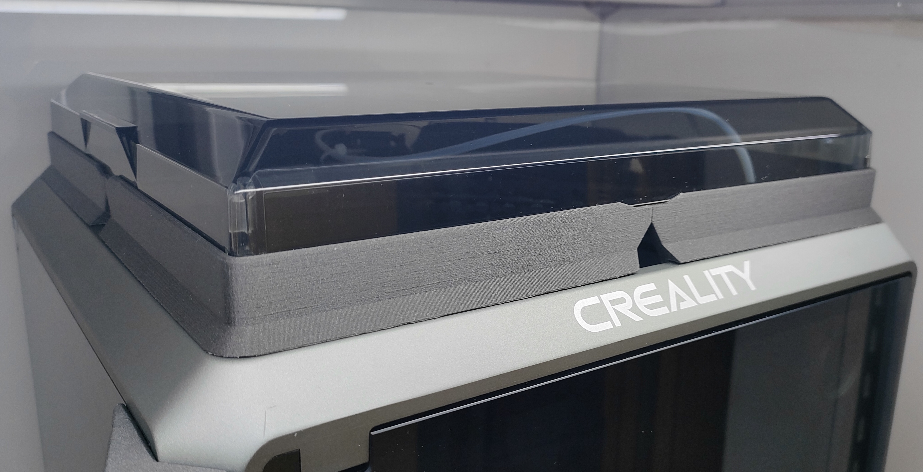 Creality K1 K1C Lid Riser - Frame Integrated Design