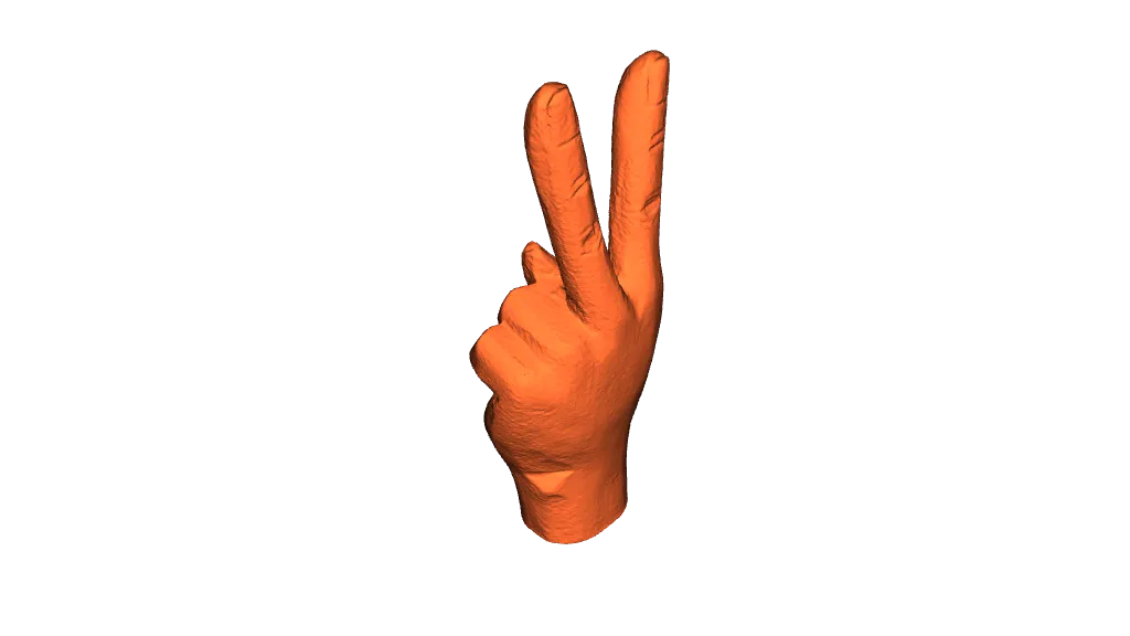 Peace hand gesture by PartyLime | Download free STL model | Printables.com