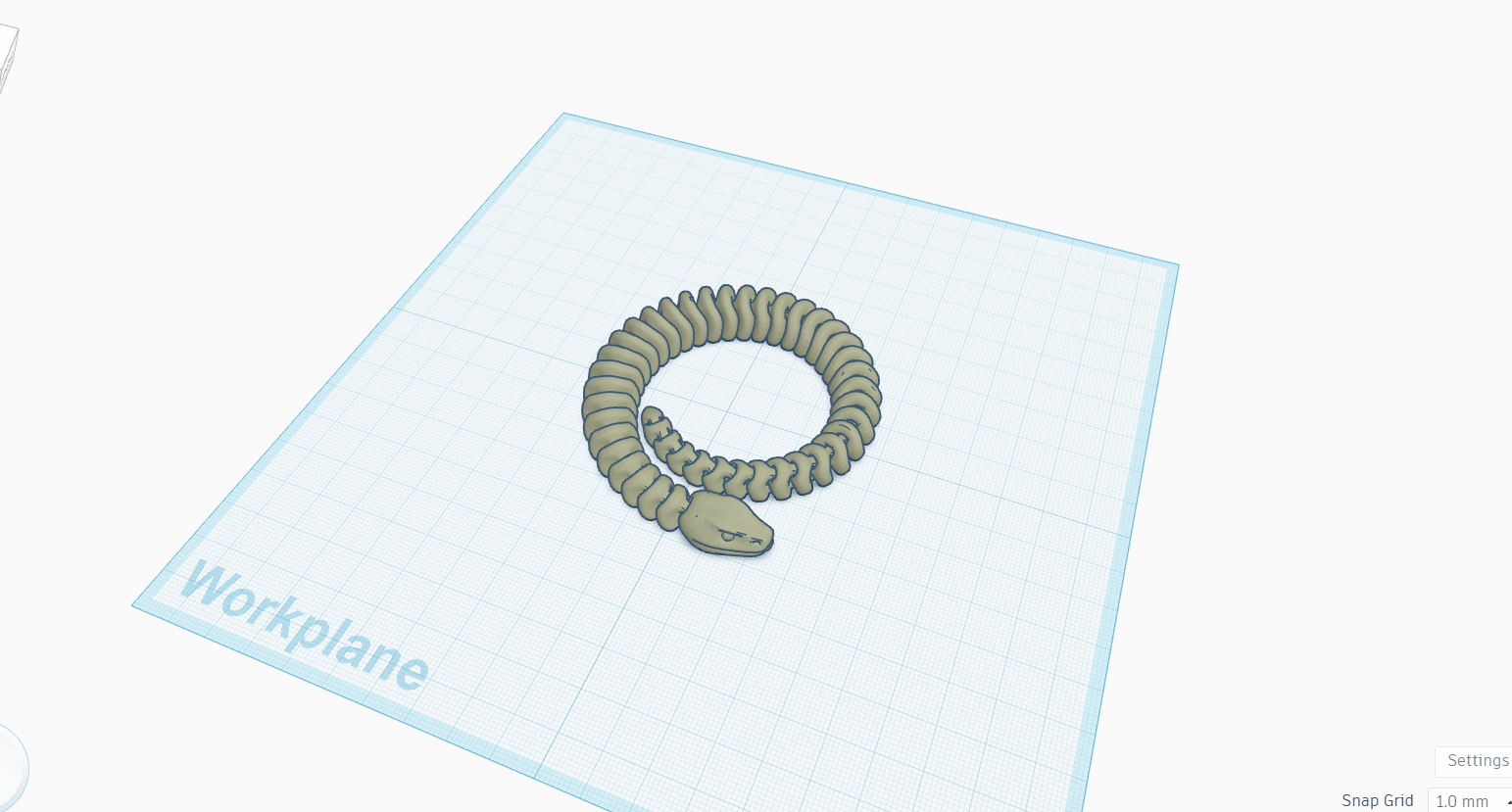 Articulated snake 3D model