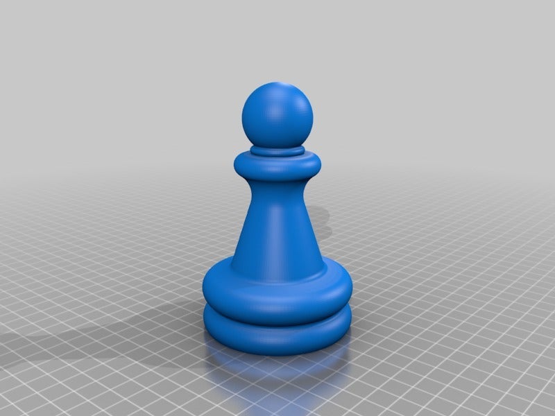 Miniatura 2 do modelo 3D Large chess pawn
