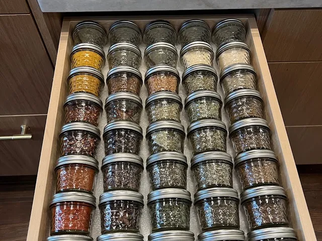 Modular Spice Drawer Organizer — Ball 4 oz Jars