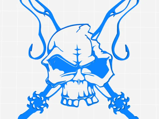 Fishing Pole Skull