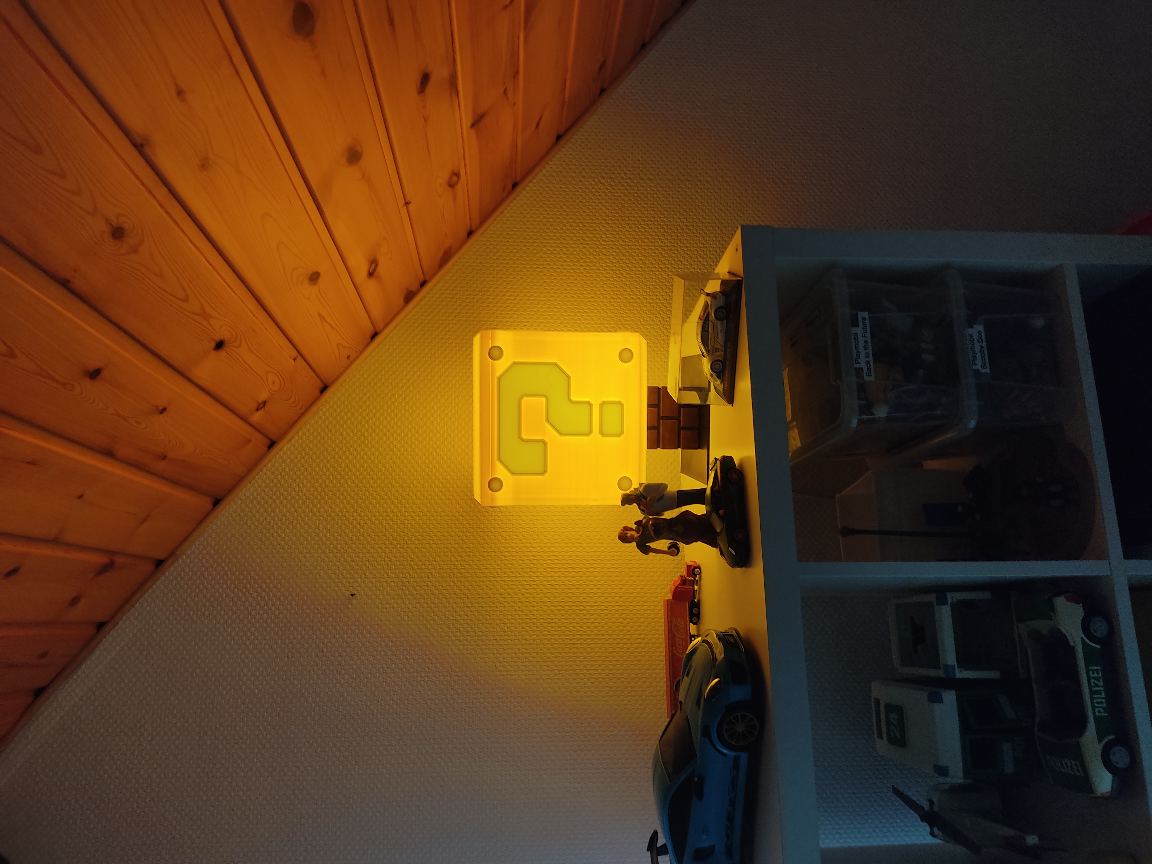 Super Mario ? Würfel, Cube, Power UP Lampe