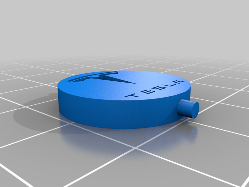 Miniatura 2 do modelo 3D Tesla Keychain