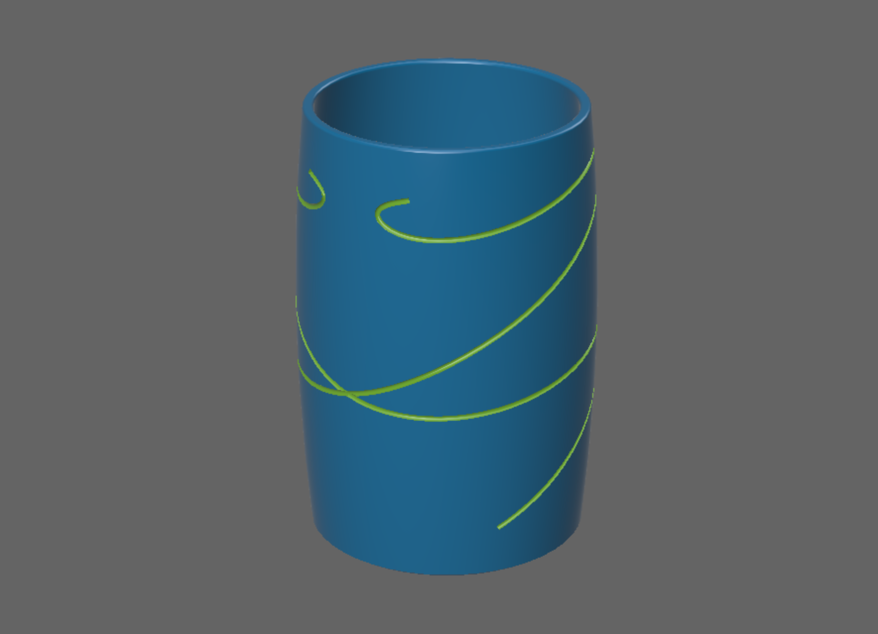 Vase 102 - Moden Profile with Embossed Design