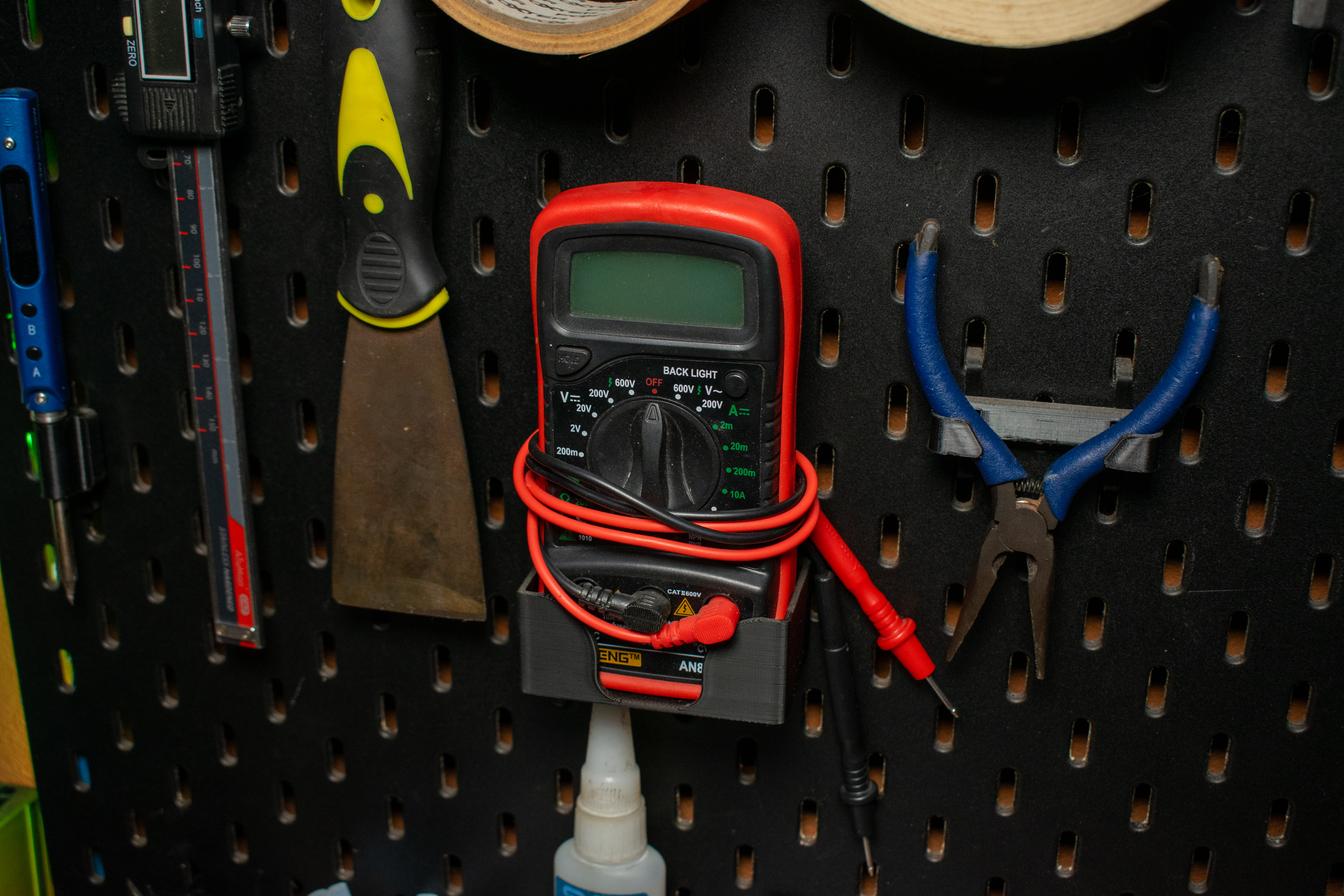 Multimeter support for Ikea Skadis — miniatura 2