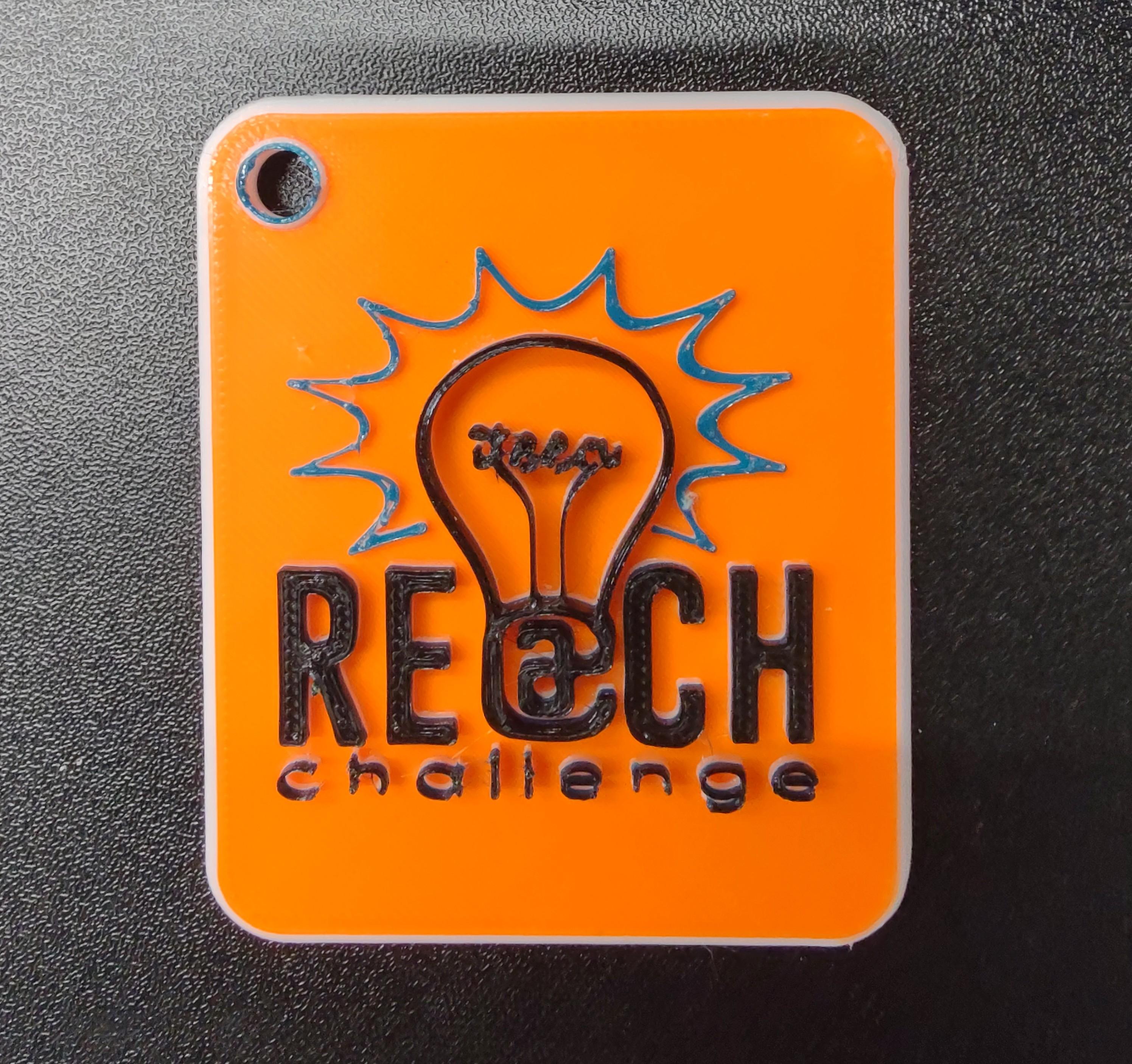key tag/charm for ITEEA Reach Challenge
