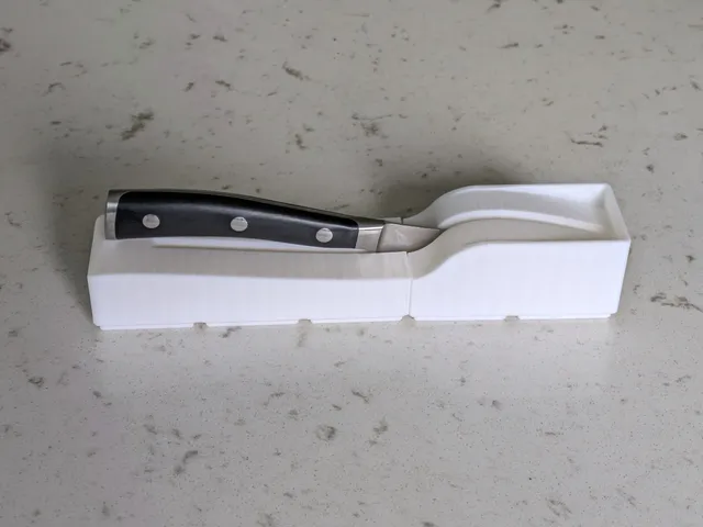 Gridfinity 1x5 Kitchen Knife Block