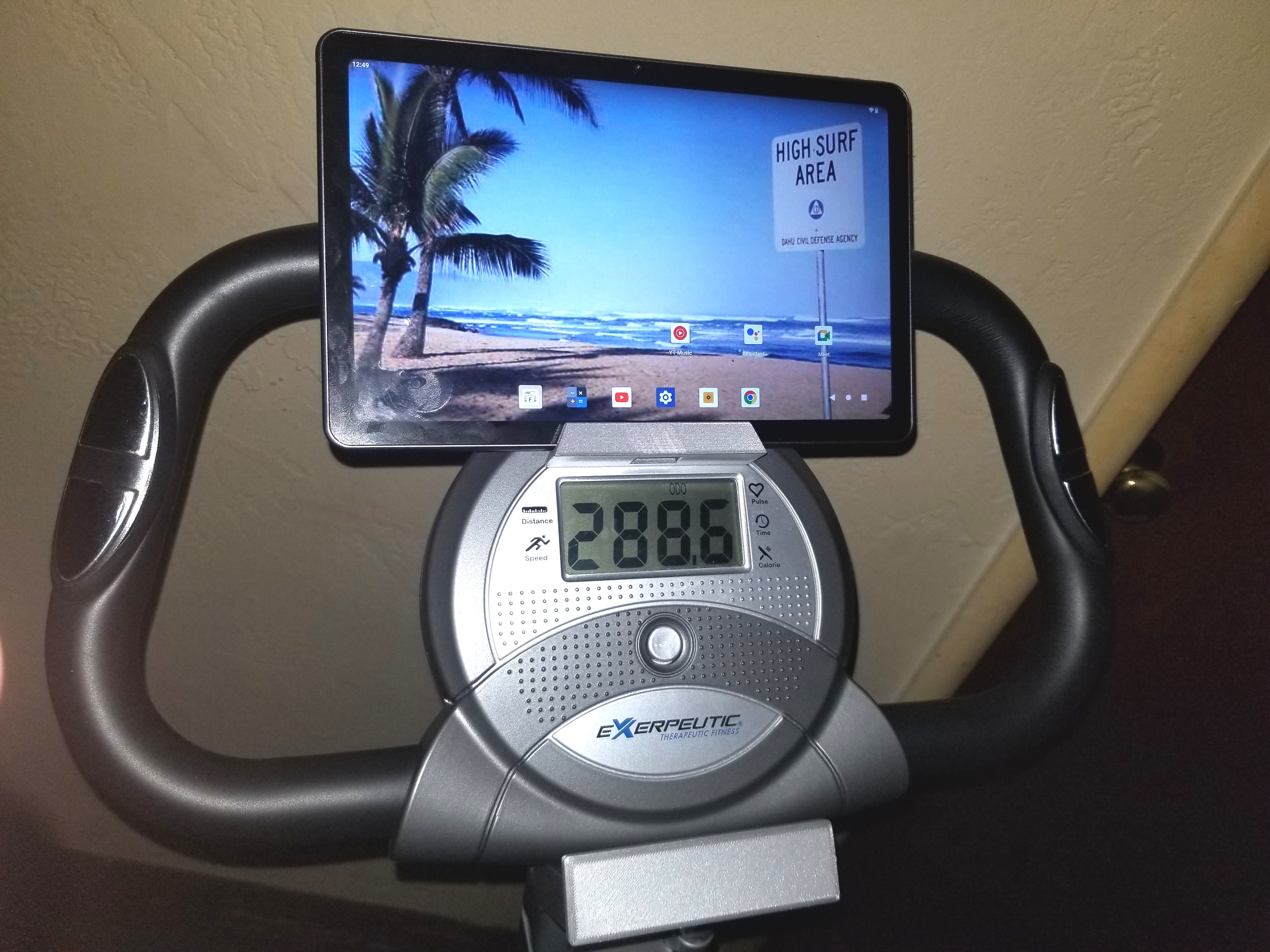 Ver. 2 - Tablet Holder for Exerpeutic Folding Exercise Bike