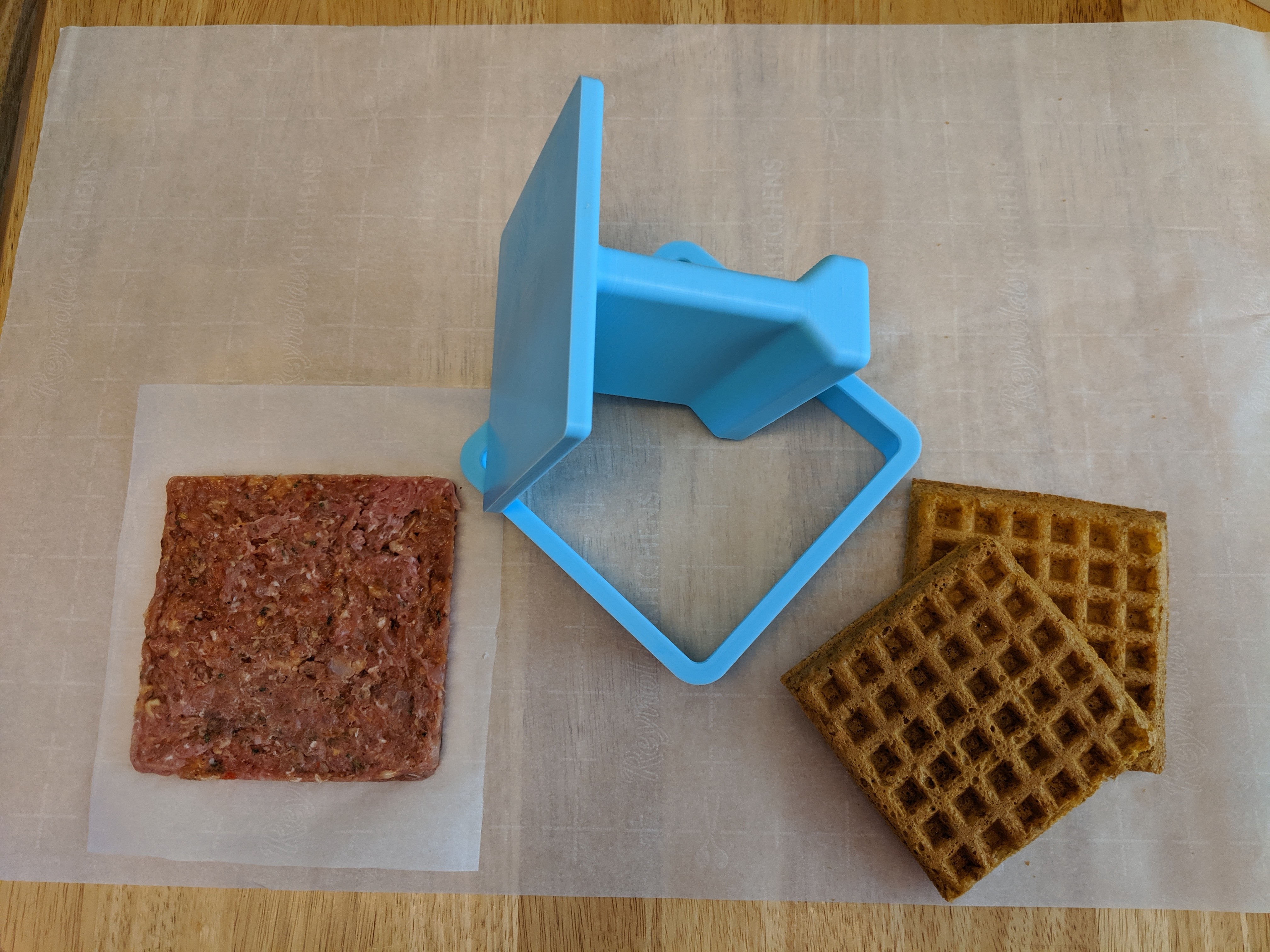 Chaffle patty press