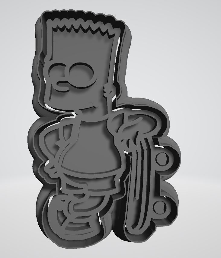 Bart Simpson cookie cutter