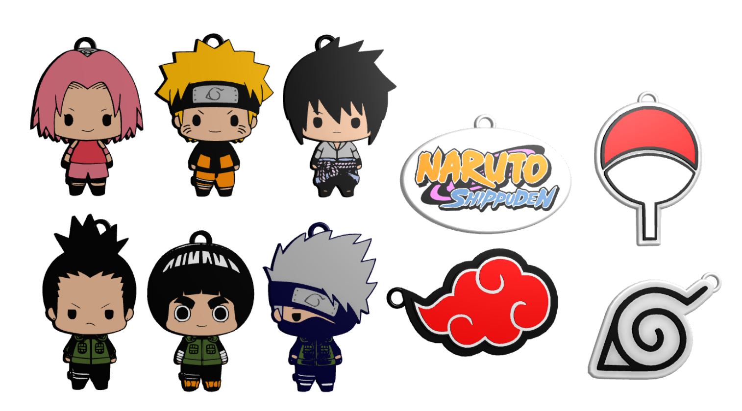 Naruto Shippuden Konoha Keychain