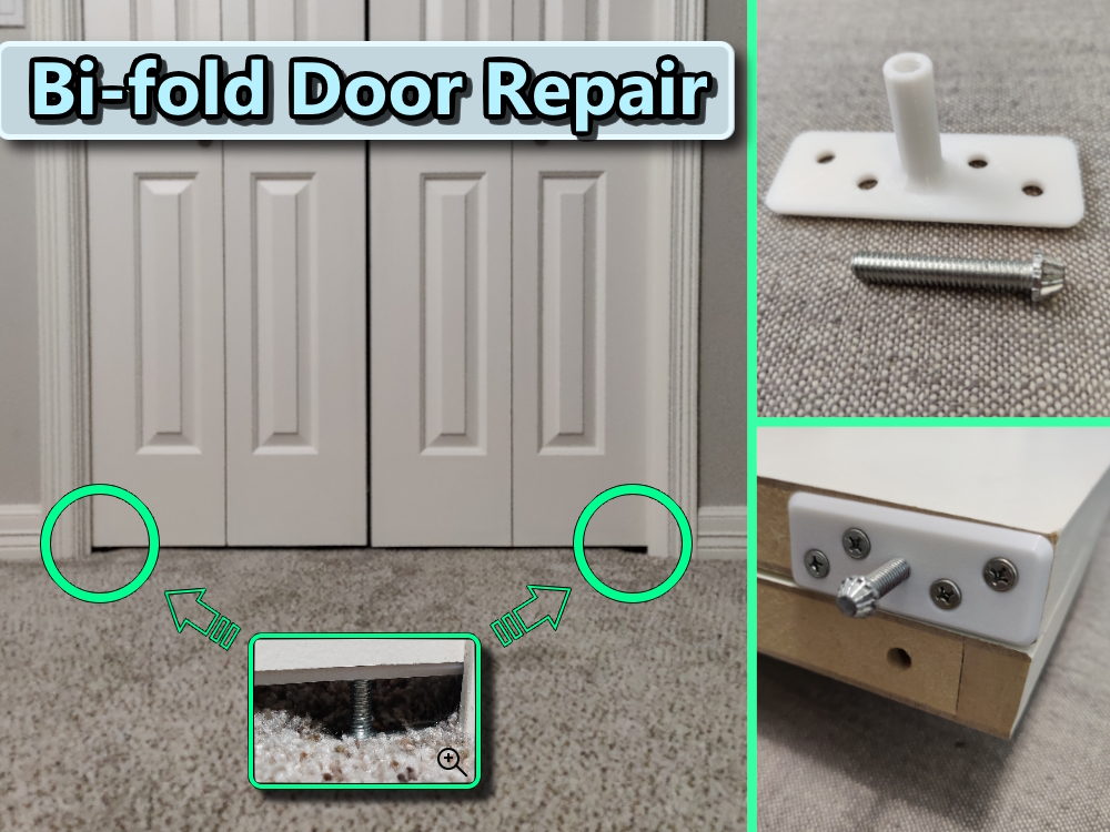 Bi-Fold Closet Door Repair Bottom Pivot
