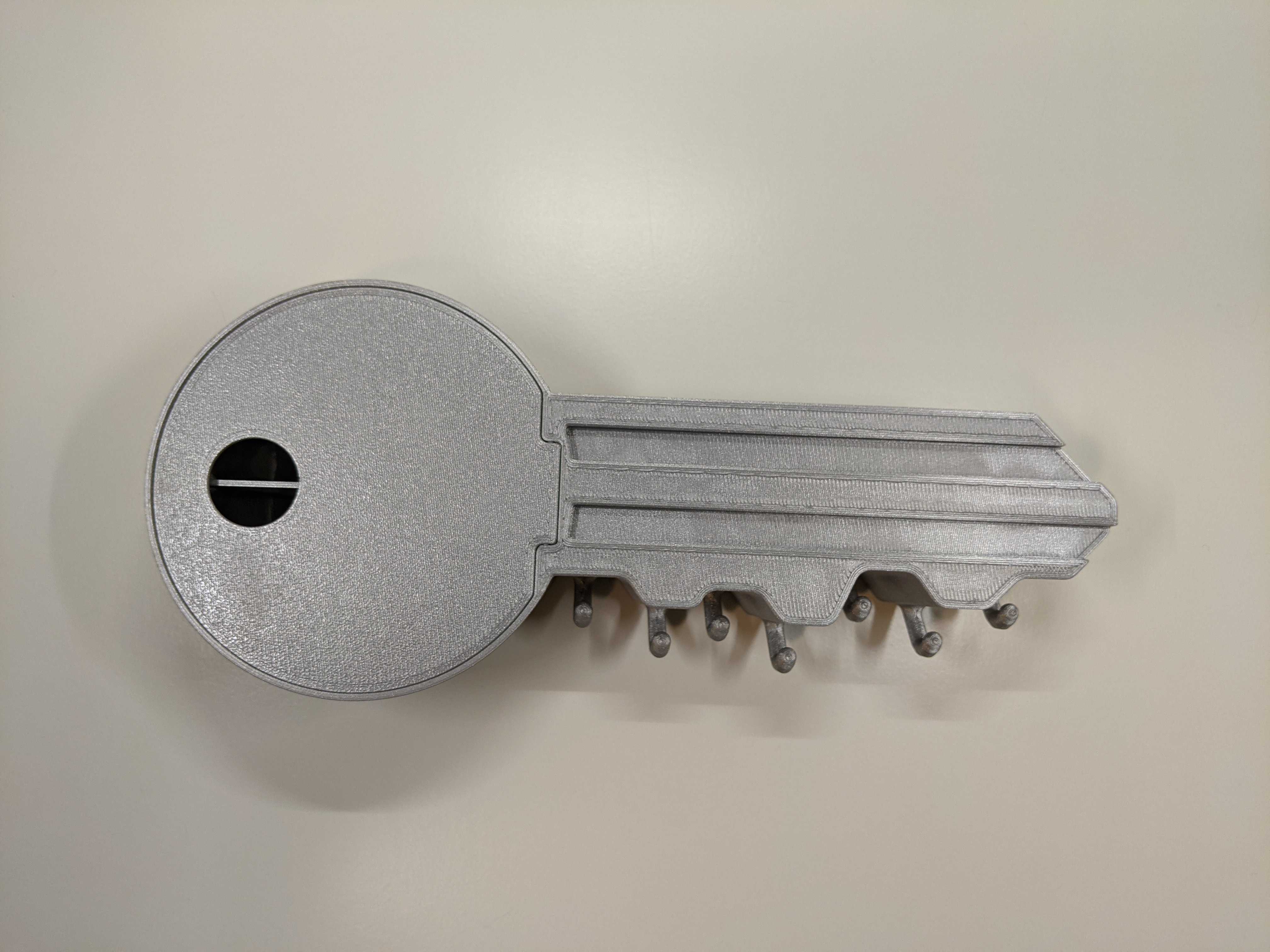 Key shaped key holder wall mountable by Cherry Labs Download free STL model Printables