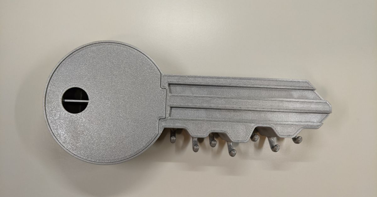 Key shaped key holder - wall mountable by Cherry Labs