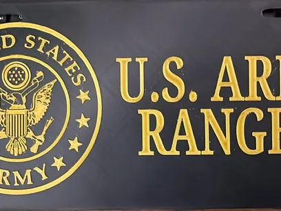 Army License Plate