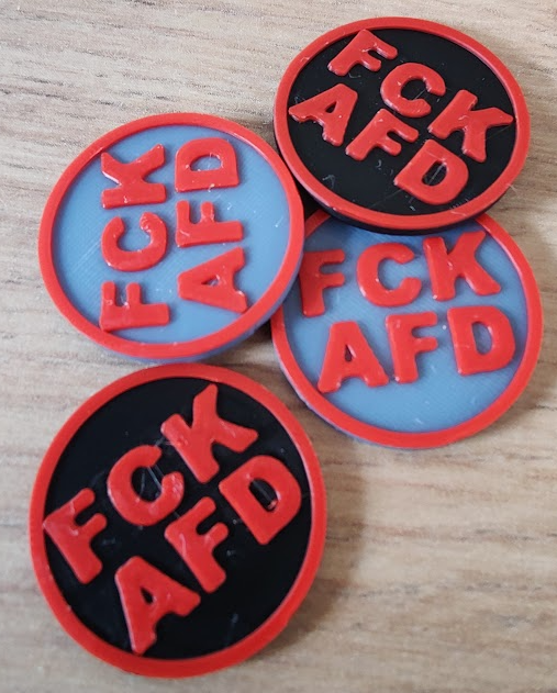 Shopping Cart Coin / Einkaufswagen Chip - "FCK AFD"