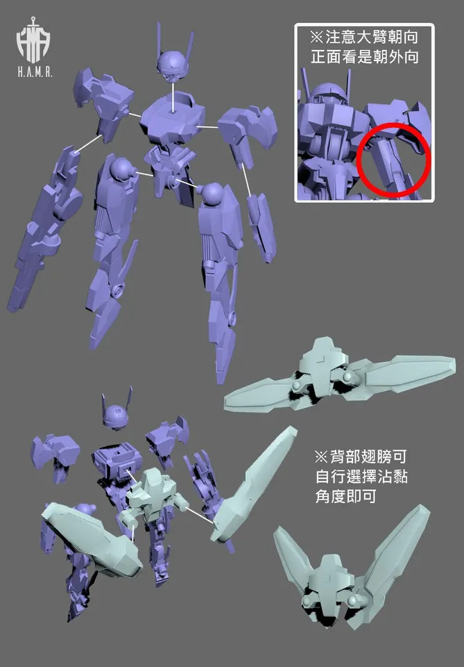 GUNDAM THE WITCH FROM MERCURY : GUNDNODE節點機 by HAMR | Download free STL ...