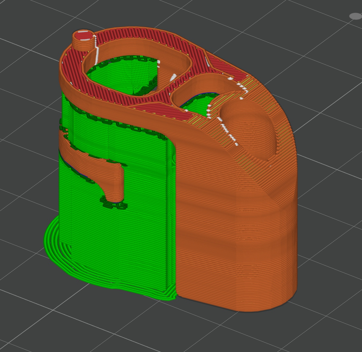 Chain link for the creality K1/K1 Max SPEEDBUMP - TALL GUY version 3D model thumbnail