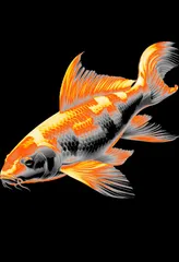 Koi carp "Filament Painting"