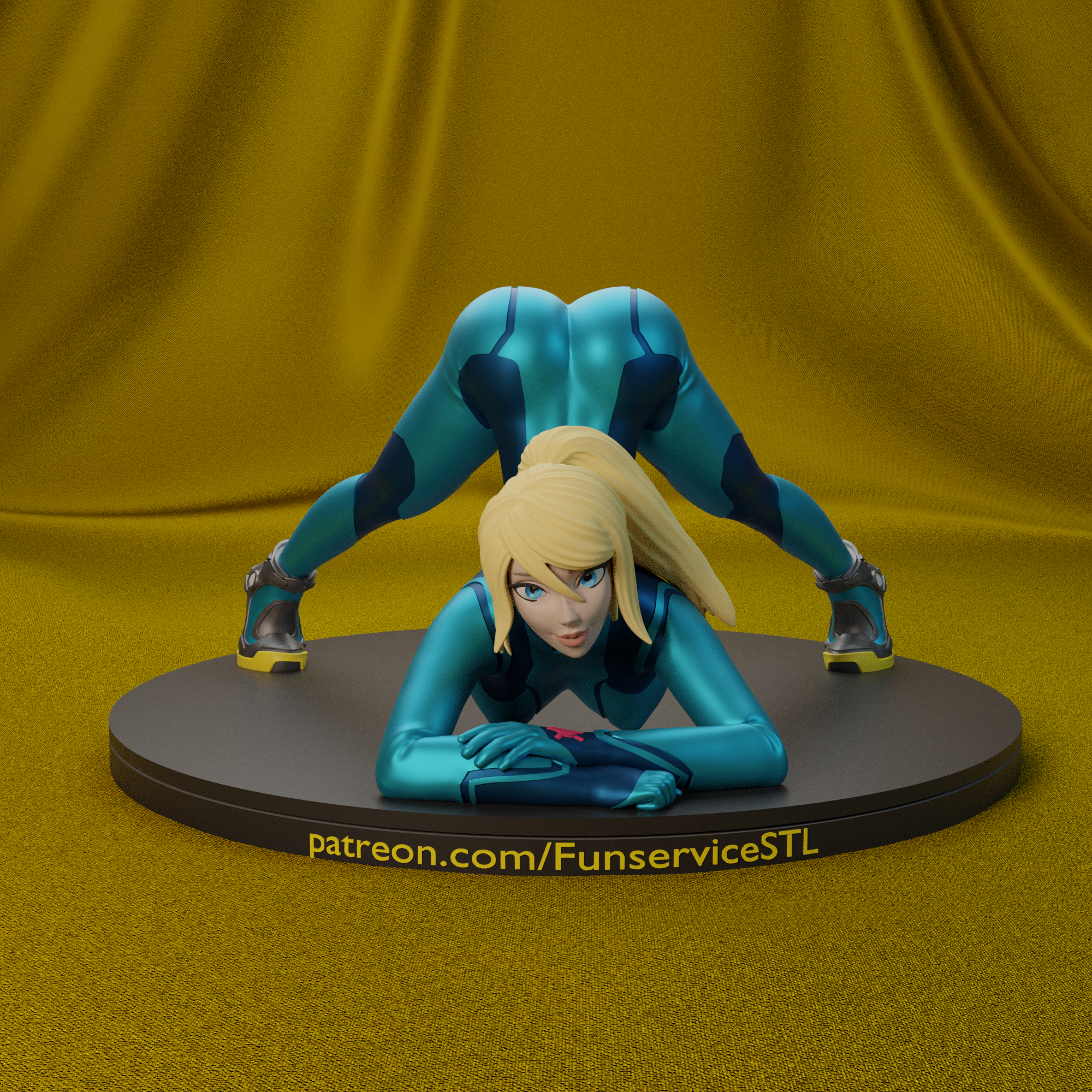 Jack-O pose Samus Aran from Metroid Phone holder