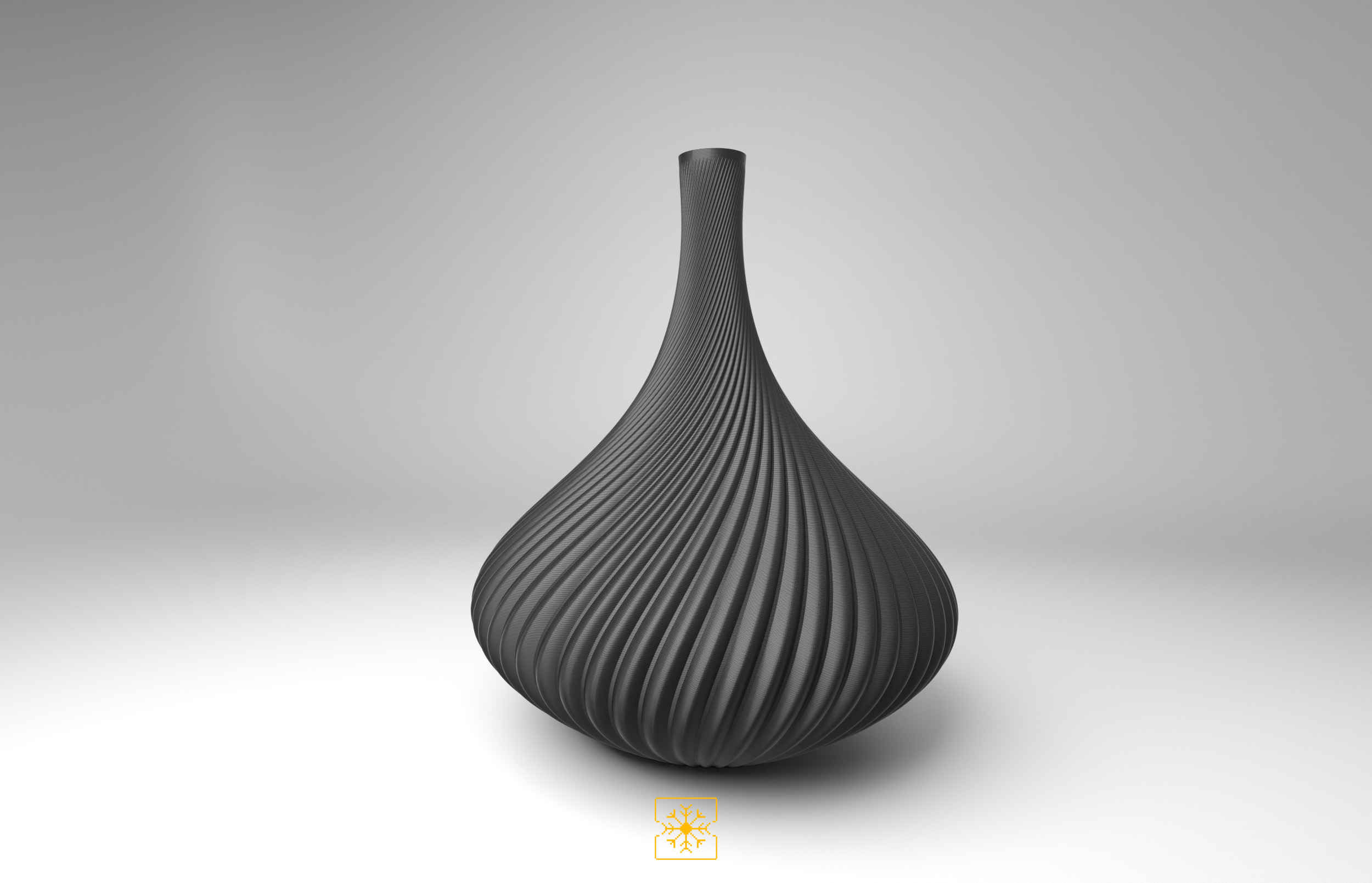 Freezing Pixels - Organic Vase .02