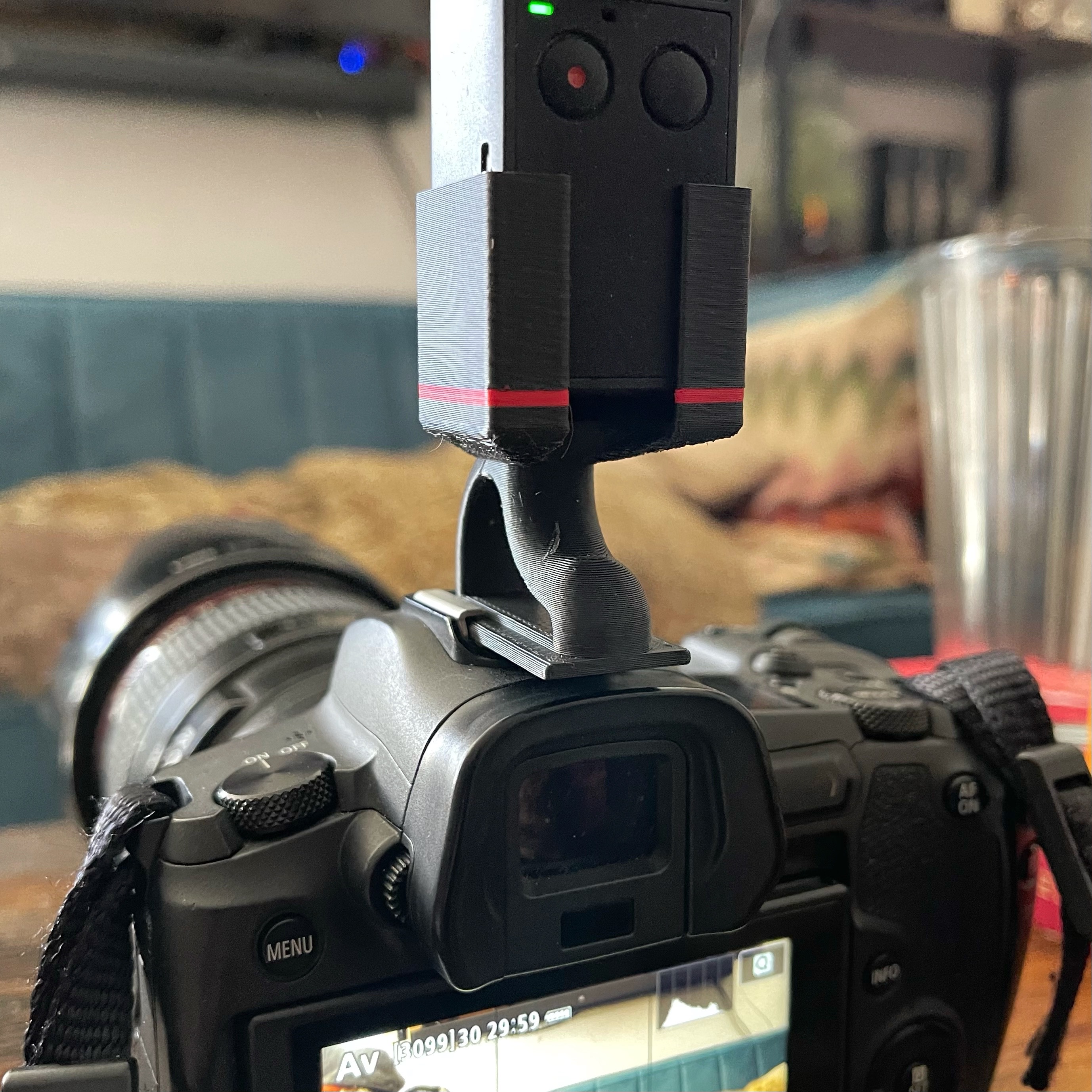 Cold Shoe Adapter/Stand Canon to Osmo Pocket