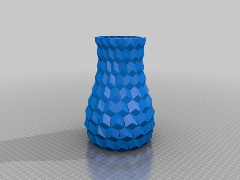 Honeycomb Vase with thicker sidewalls (stretched 150% in height) by ...