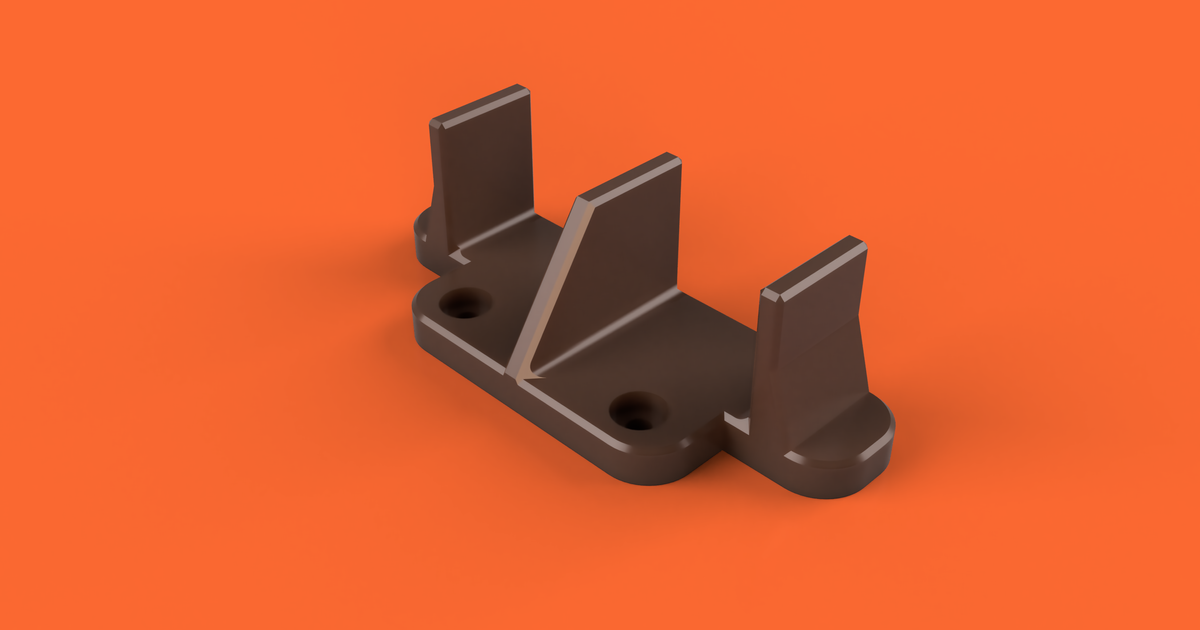 Closet Sliding Door Guide (Floor) by cedarrapidsboy Download free STL